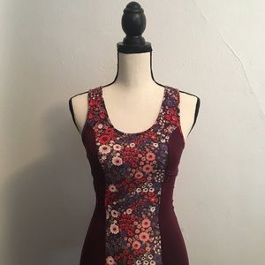 Free People Floral Bodycon Tank Dress